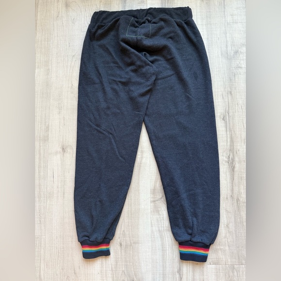 Aviator Nation Charcoal Joggers with Rainbow Cuffs - Picture 3 of 6